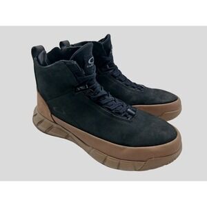 Oakley Boots Mens Size 9.5 Black Nubuck Side Zip Ankle Combat FOF100348-9RE